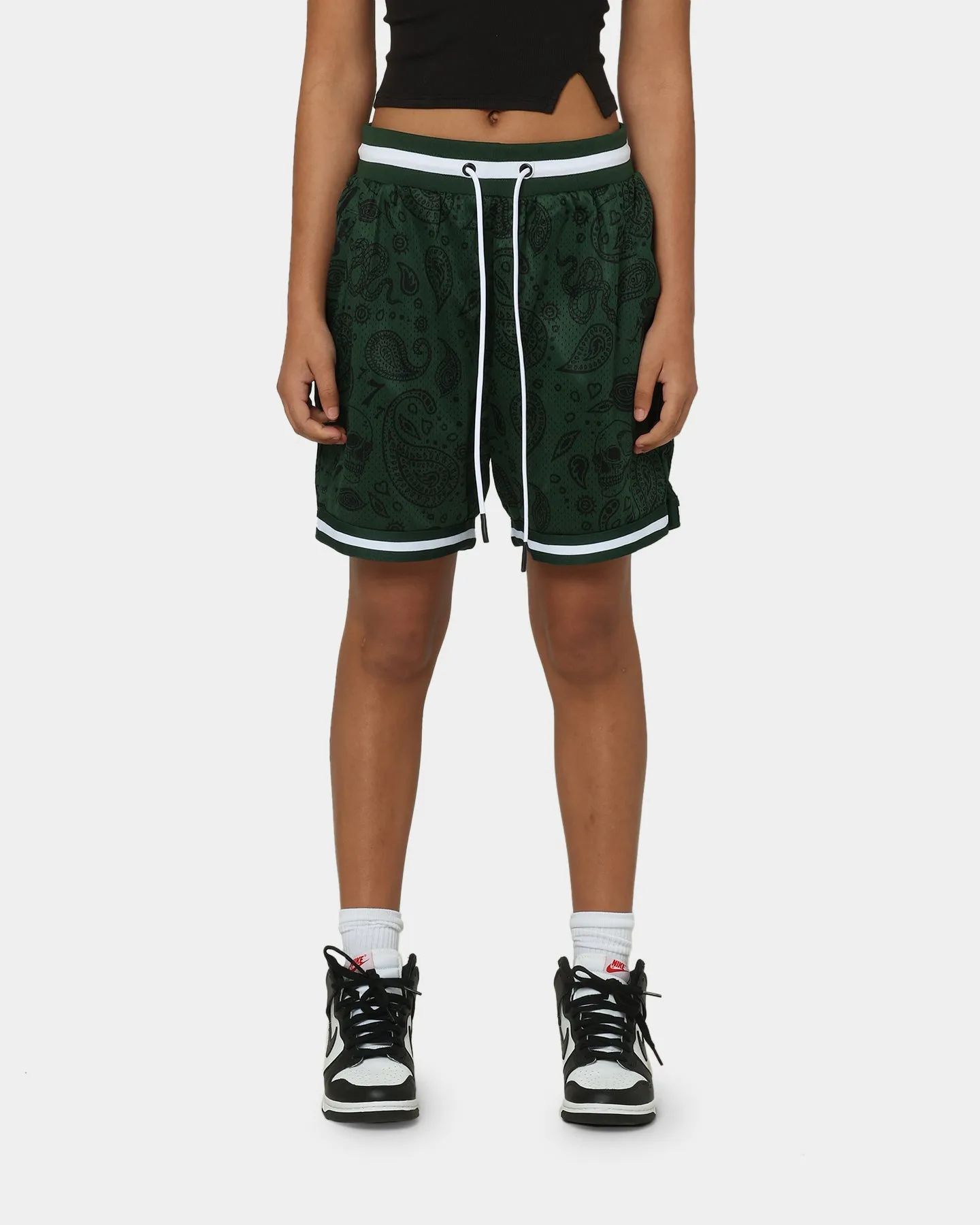 Saint Morta Paisley Olympus Ball Shorts Green/White