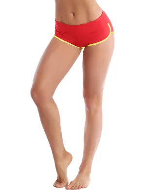 Sexy Booty Jogging Shorts scarlet_fluorescentyellow_Jogging
