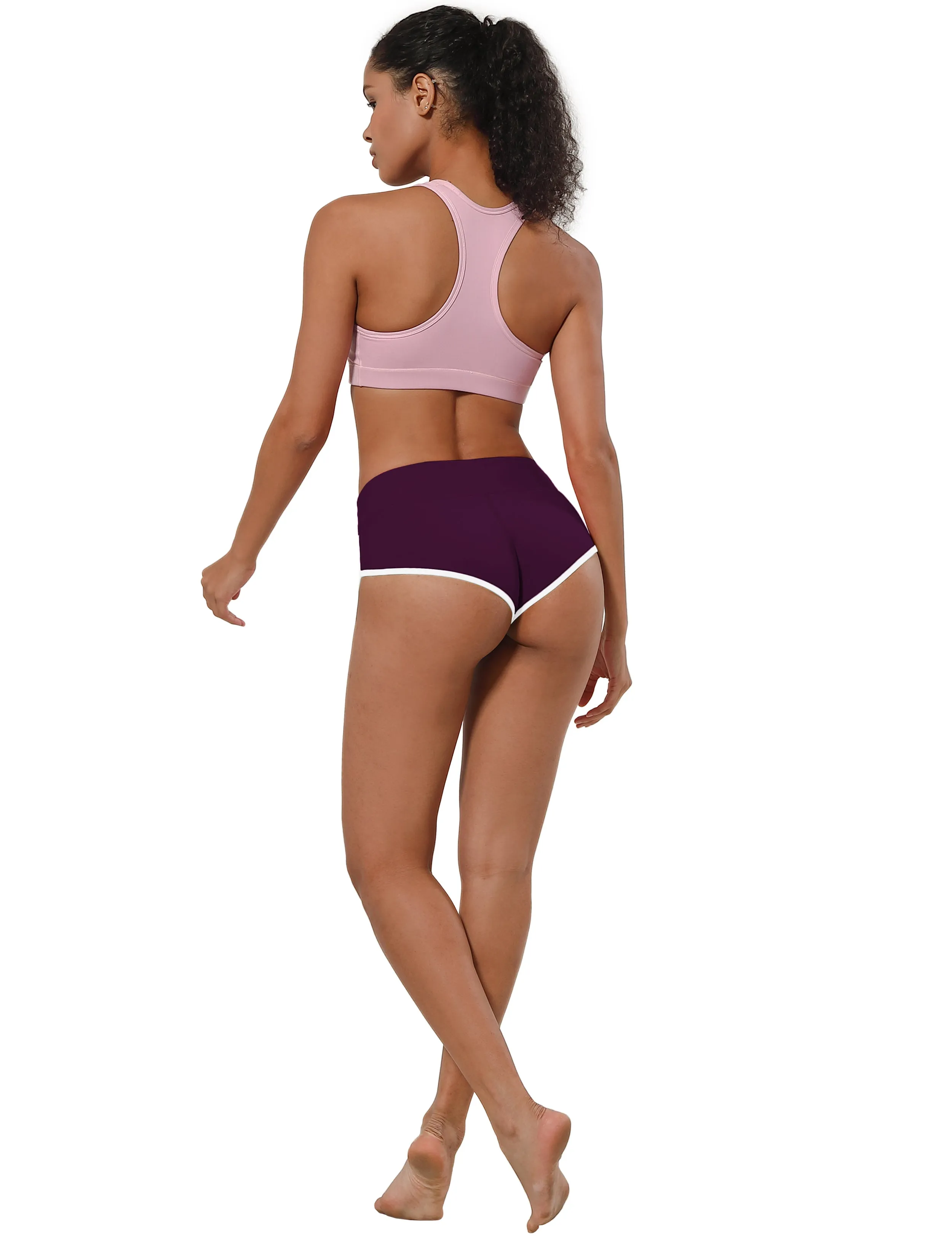 Sexy Booty Yoga Shorts plum
