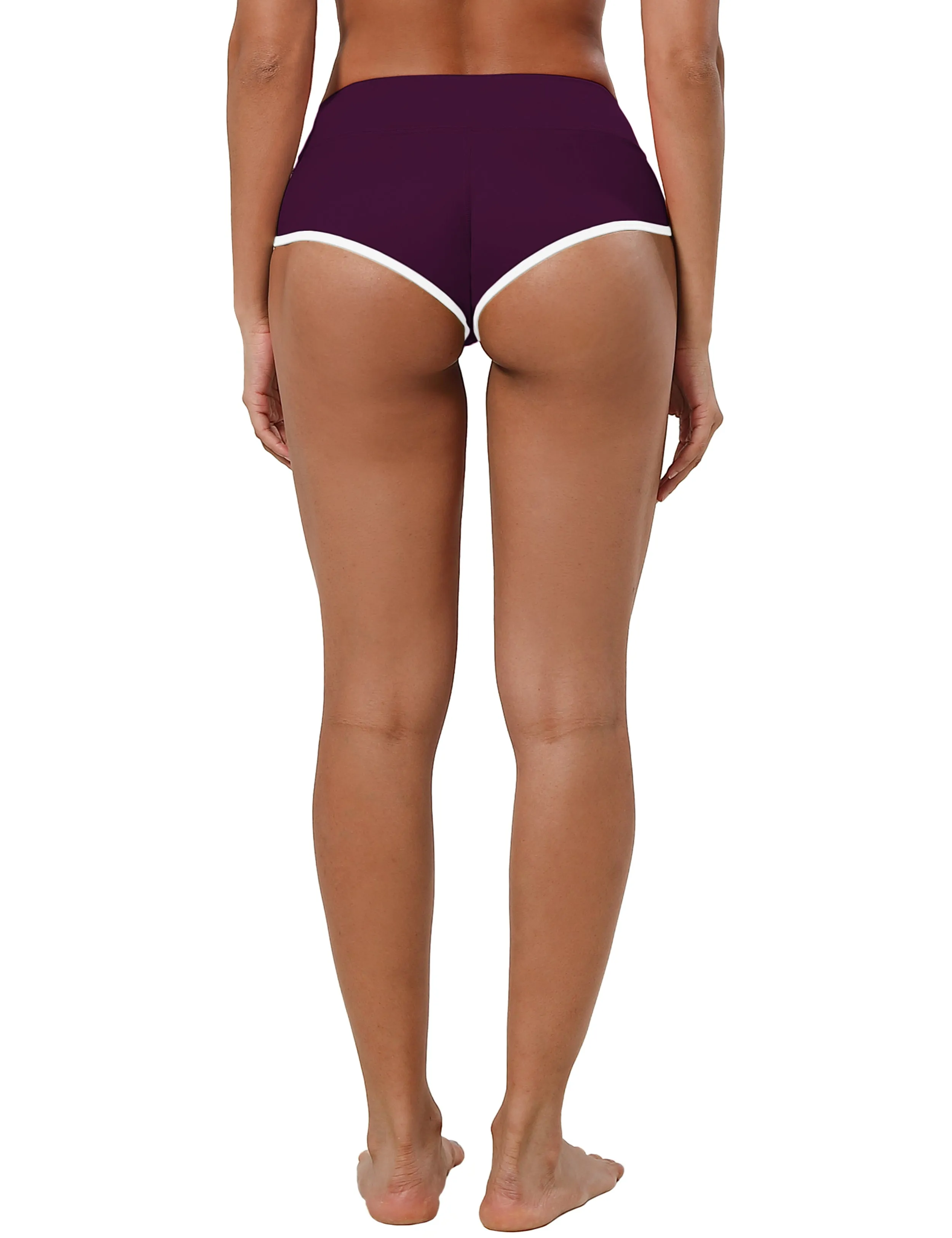 Sexy Booty Yoga Shorts plum