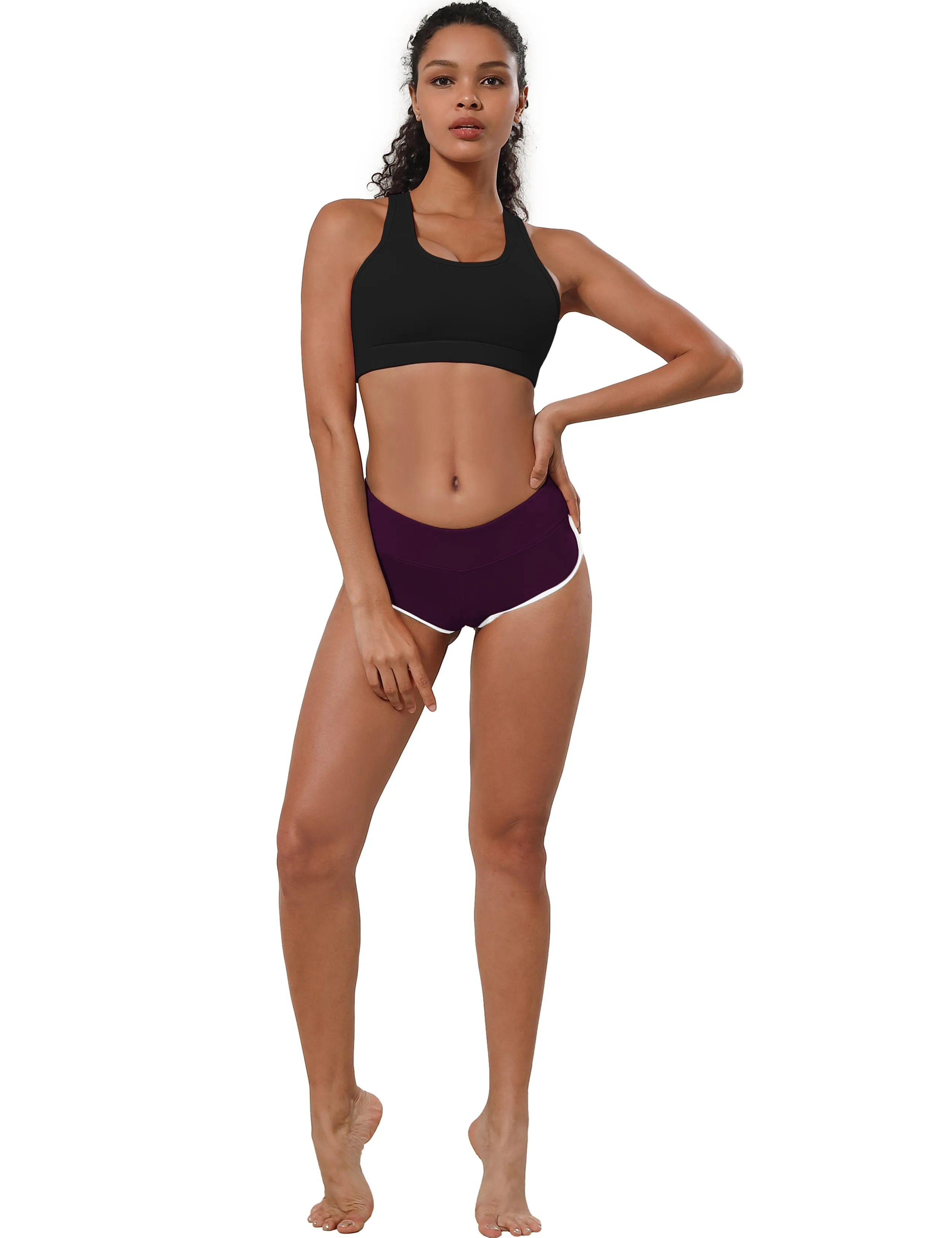 Sexy Booty Yoga Shorts plum