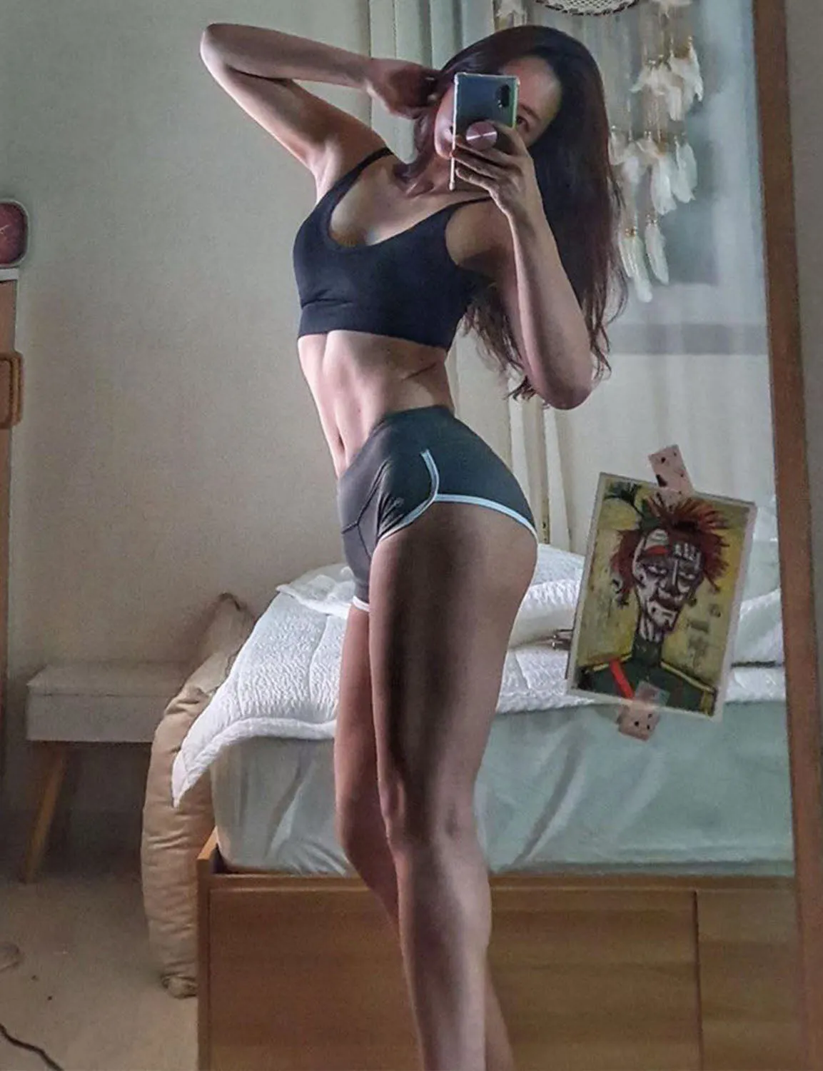 Sexy Booty Yoga Shorts shadowcharcoal ins