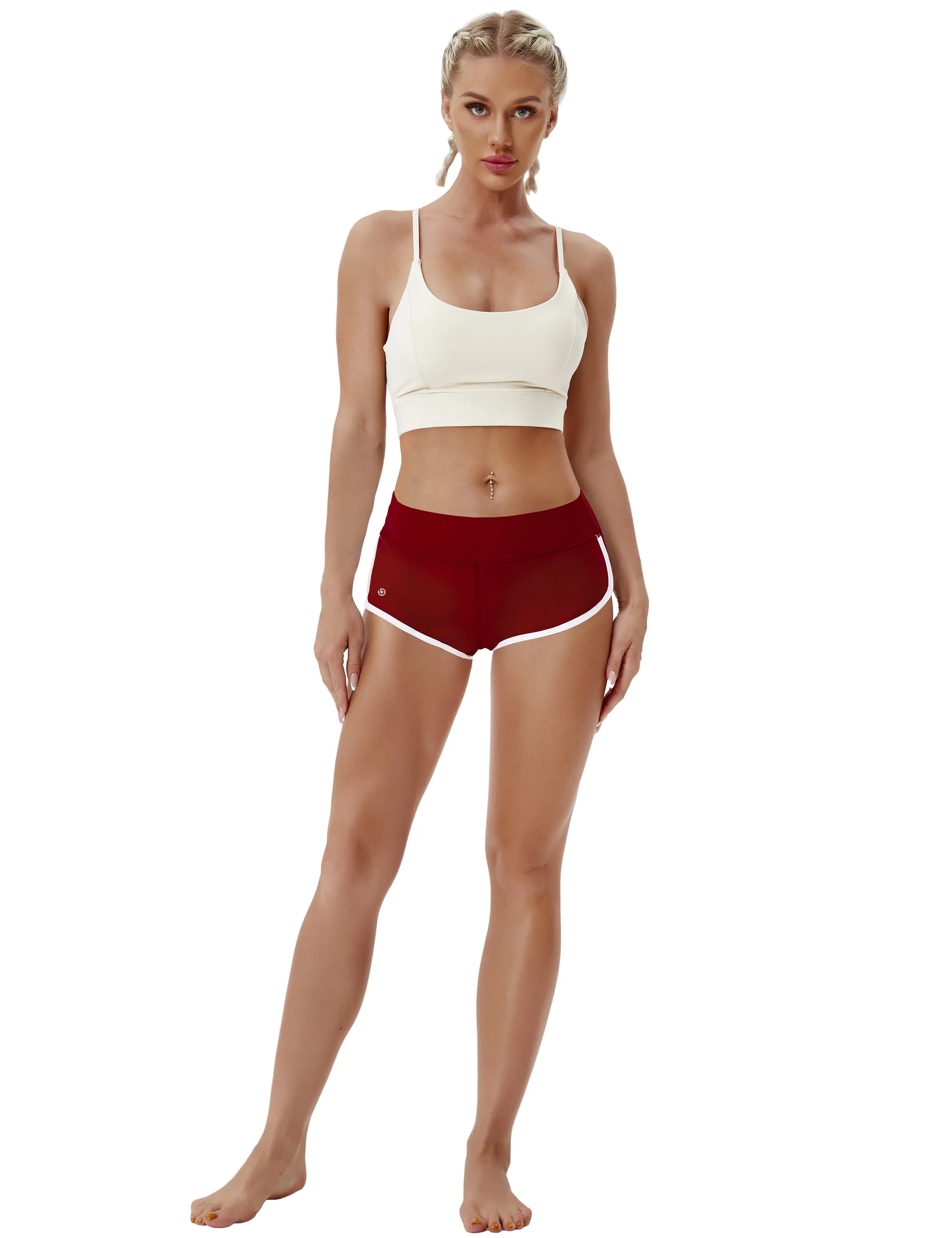 Sexy Booty yogastudio Shorts cherryred_yogastudio