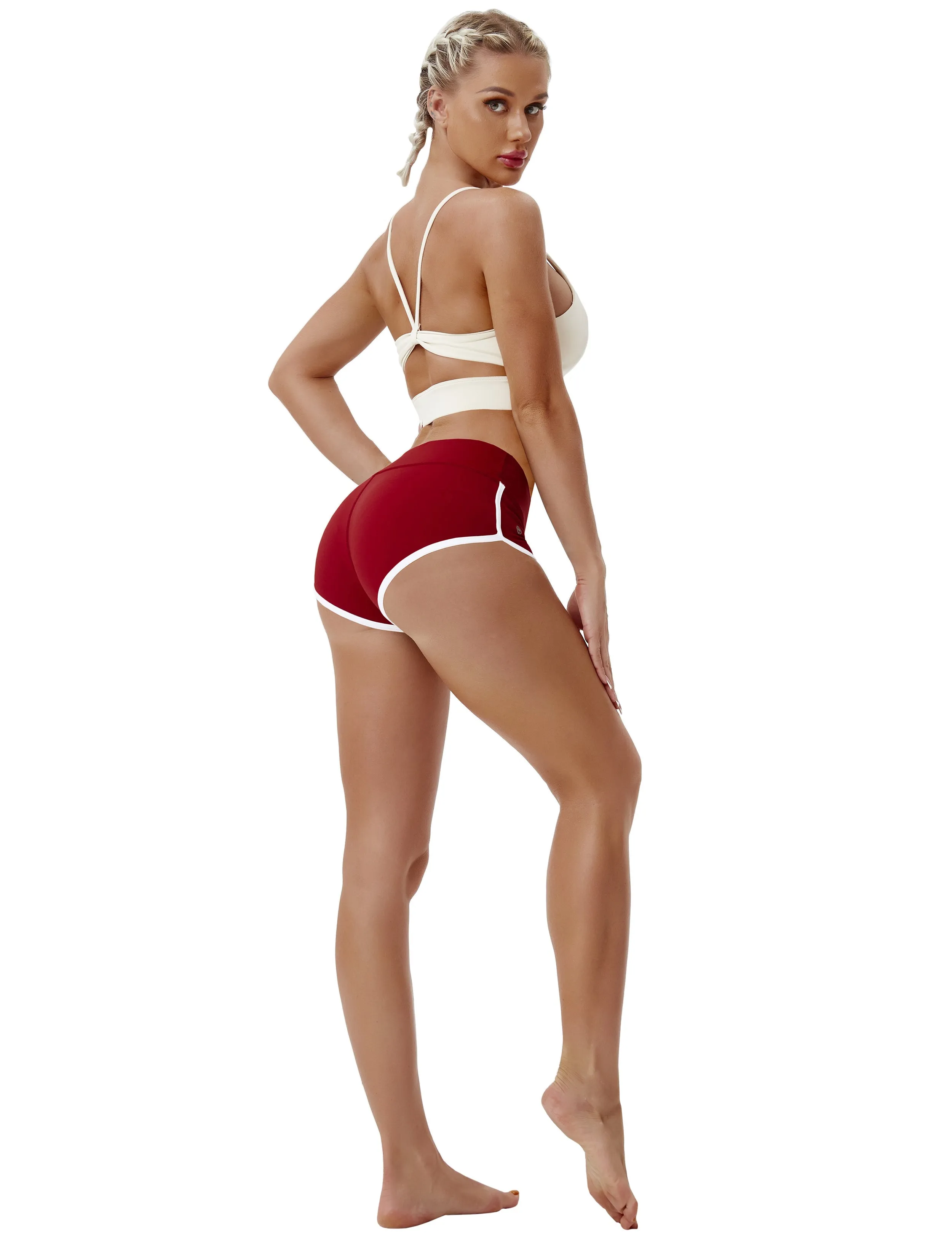 Sexy Booty yogastudio Shorts cherryred_yogastudio
