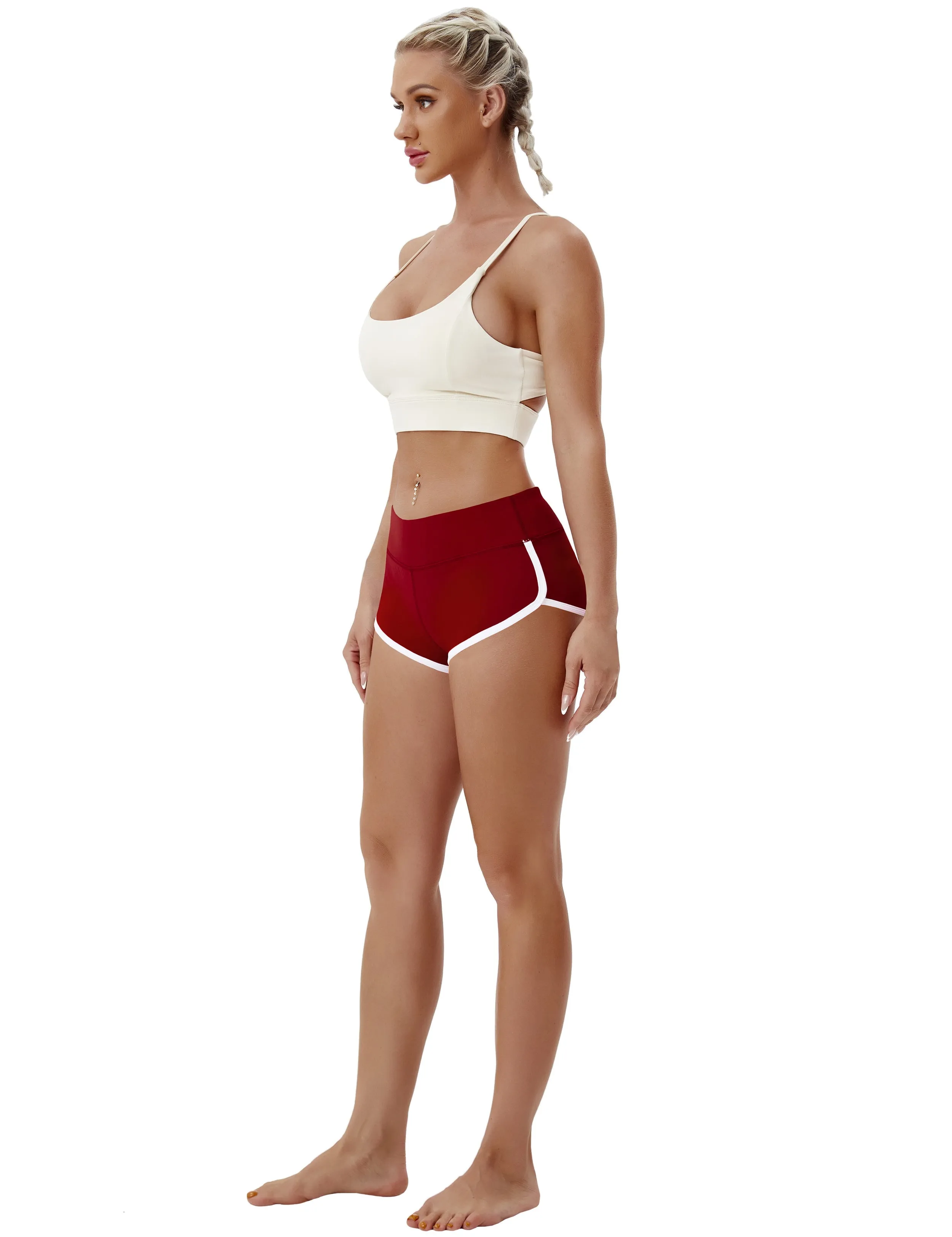 Sexy Booty yogastudio Shorts cherryred_yogastudio