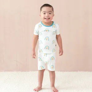 Short Sleeve Pajamas in Makai Rainbow