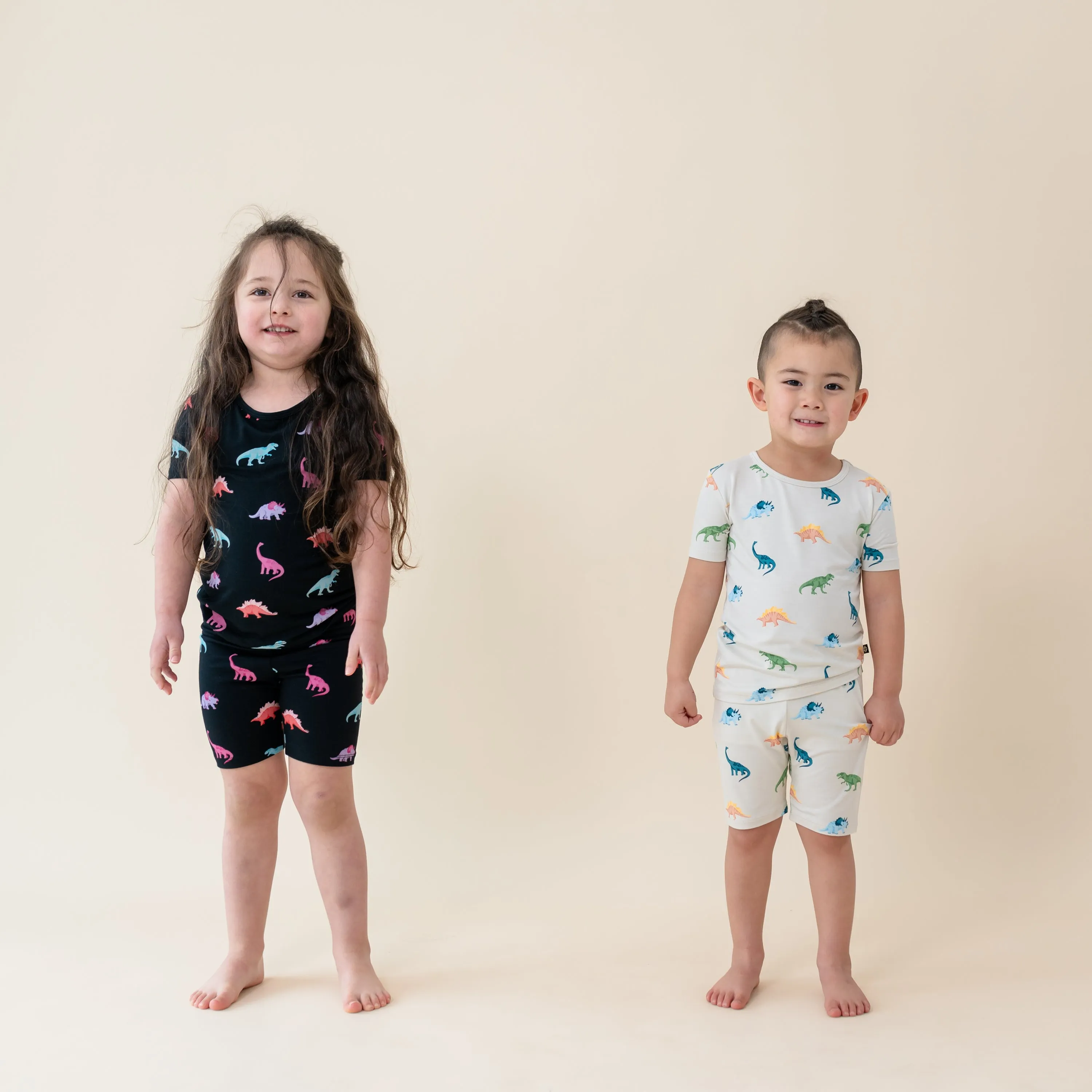 Short Sleeve Pajamas in Midnight Roar