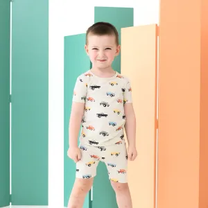 Short Sleeve Pajamas in Vintage Truck