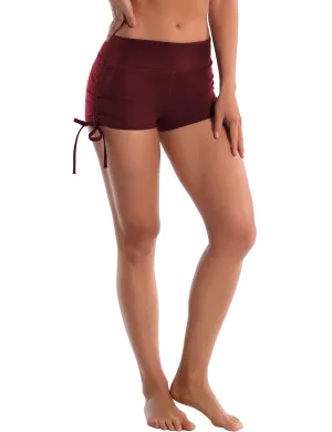Side Drawstring Hot Shorts cherryred_Tall Size