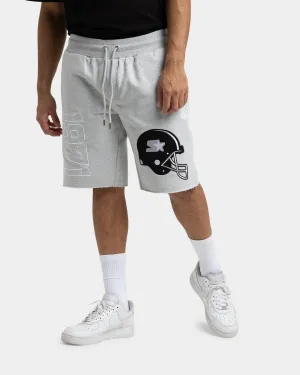 Starter Football Track Shorts Grey Marle