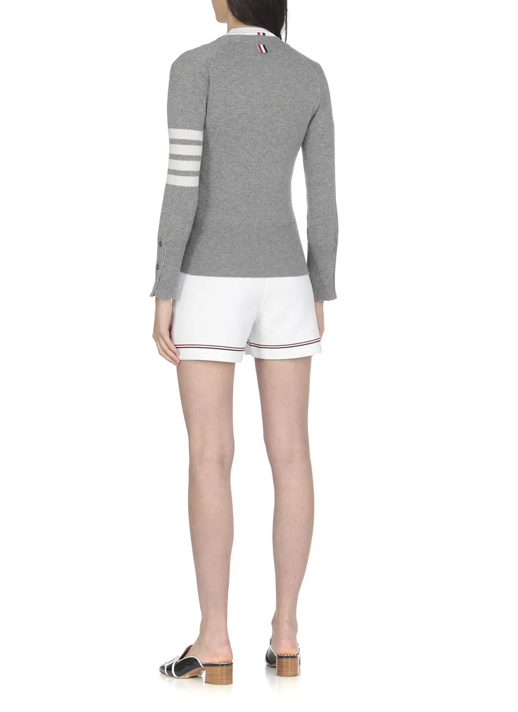 Thom Browne Logo Patch Drawstring Shorts