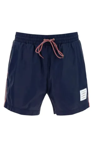 Thom Browne RWB-Stripe Drawstring Swim Shorts
