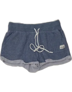TOMMY HILFIGER Womens Sport Shorts UK 10 Small Blue Cotton