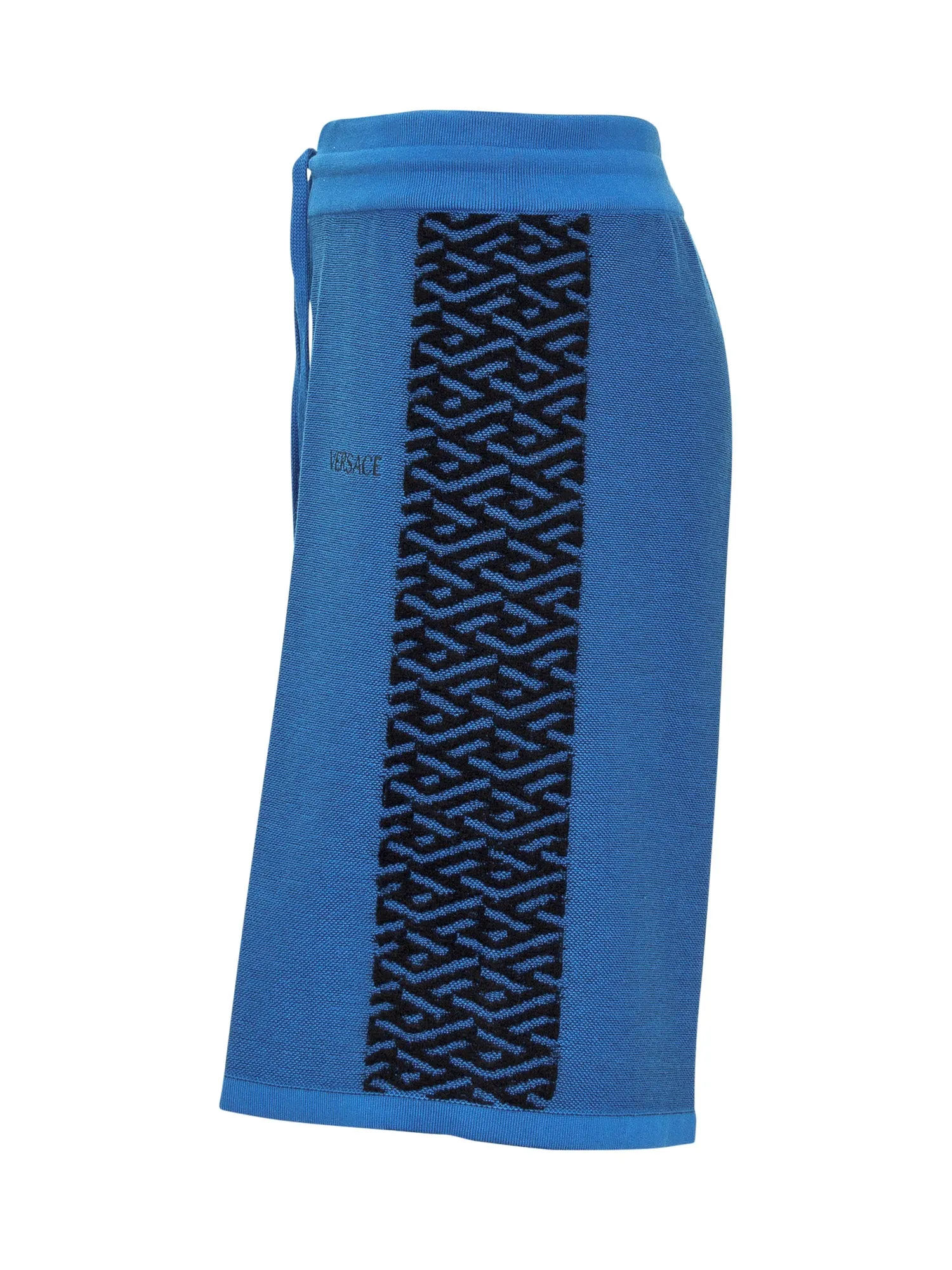 Versace La Greca Drawstring Knitted Shorts