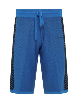 Versace La Greca Drawstring Knitted Shorts