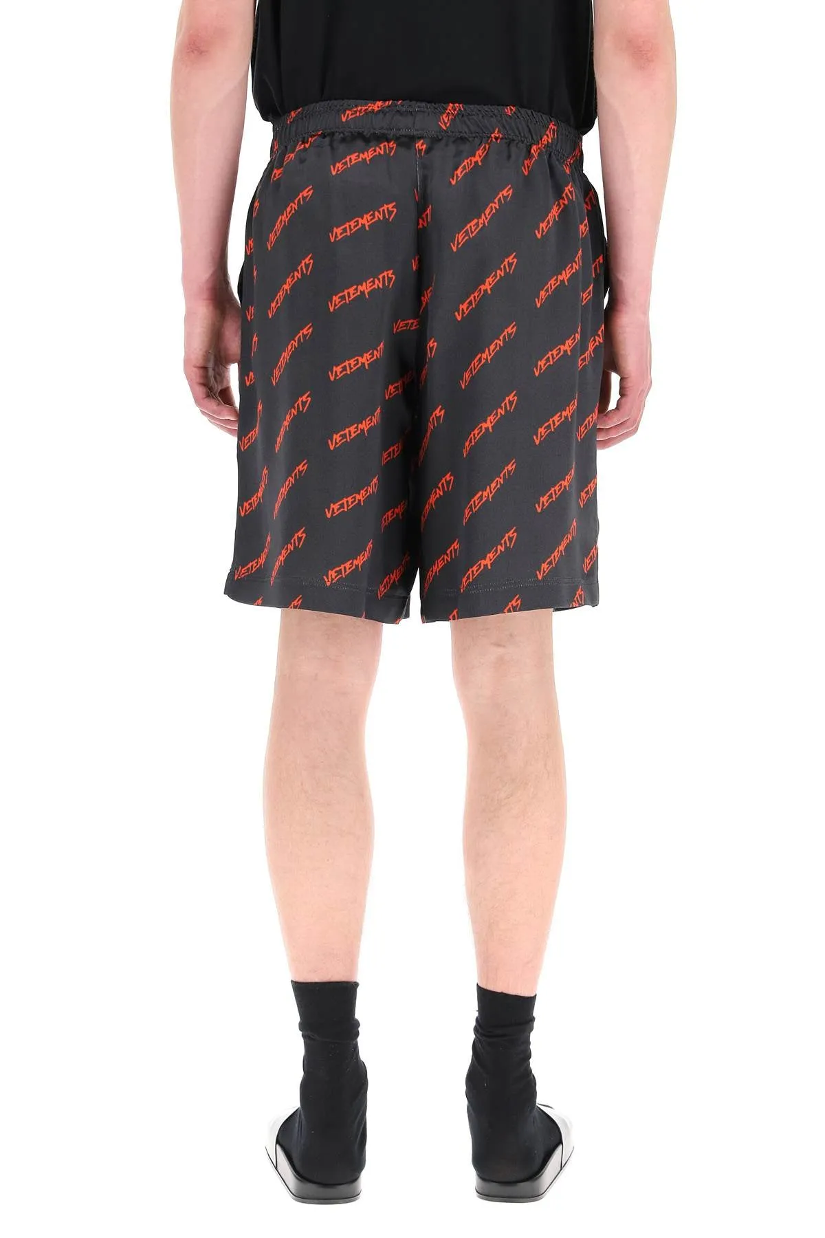 Vetements All-Over Logo Printed Shorts