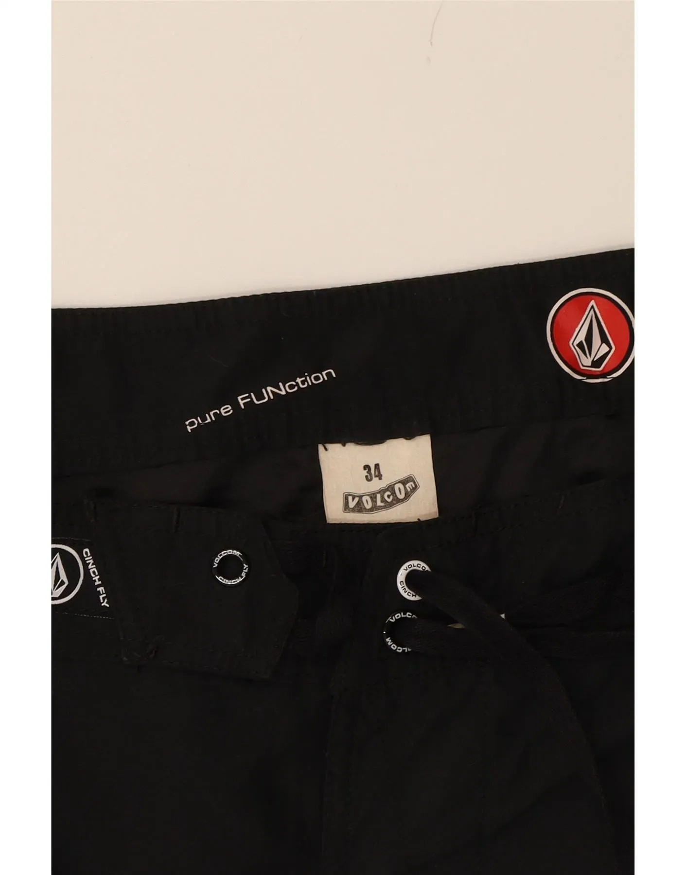 VOLCOM Mens Swimming Shorts Large  Black Polyester