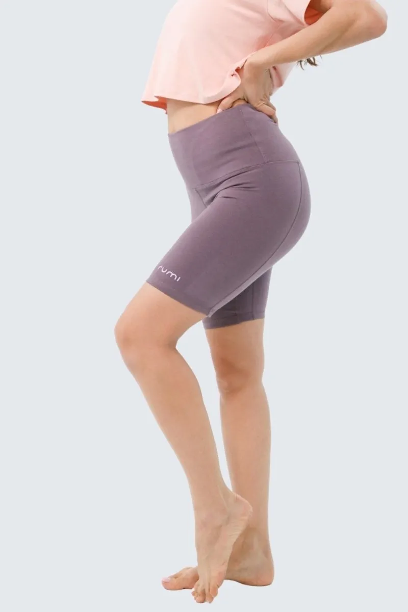 W Moon Contour Shorts 8" Ash Plum