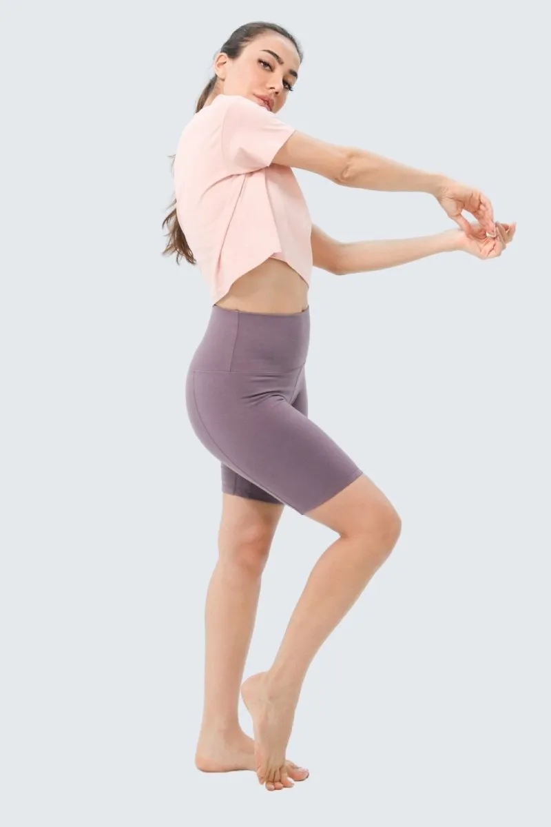 W Moon Contour Shorts 8" Ash Plum