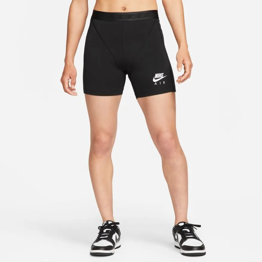 W NIKE AIR RIBBED SHORTS BLACK