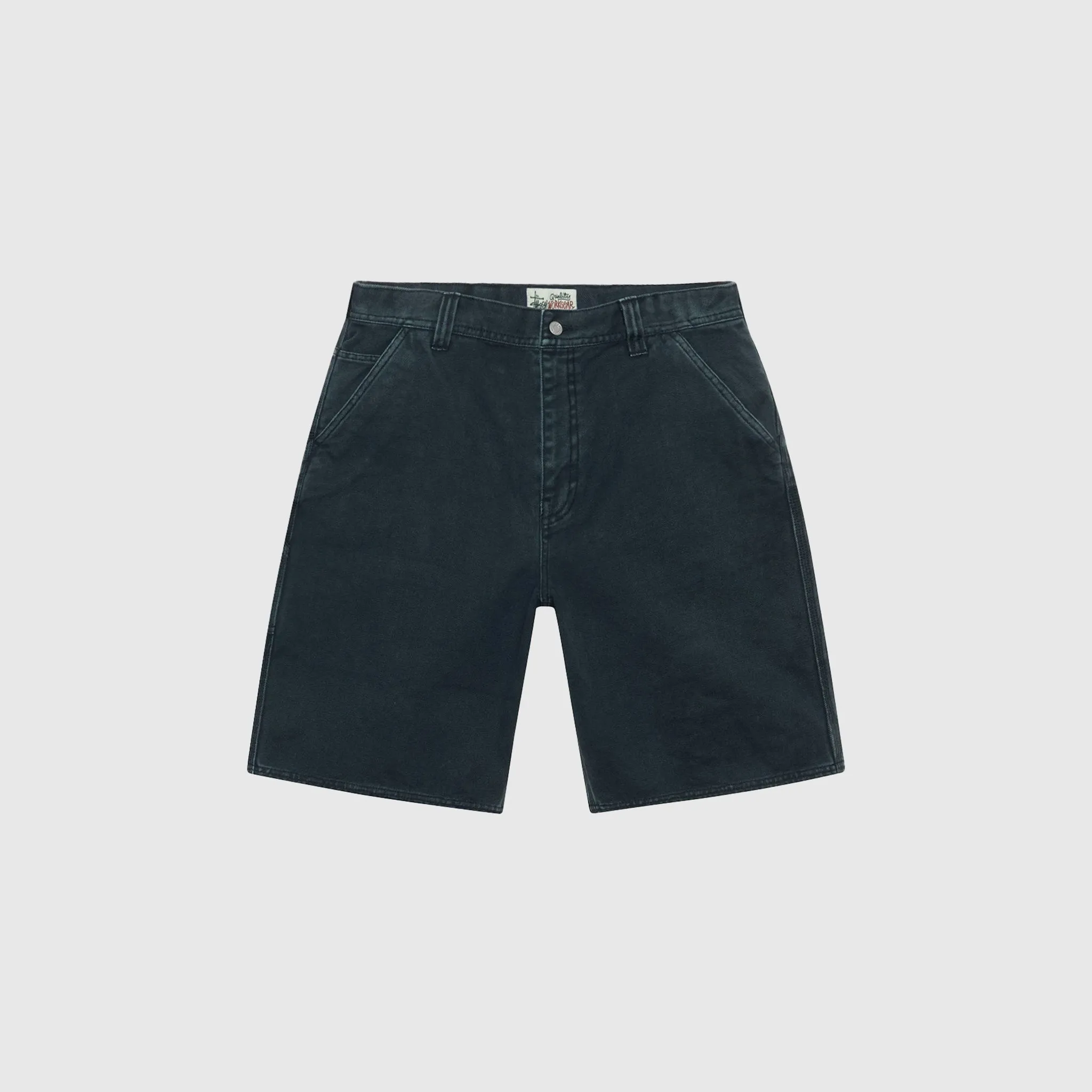 WASHED CANVAS WORK SHORT