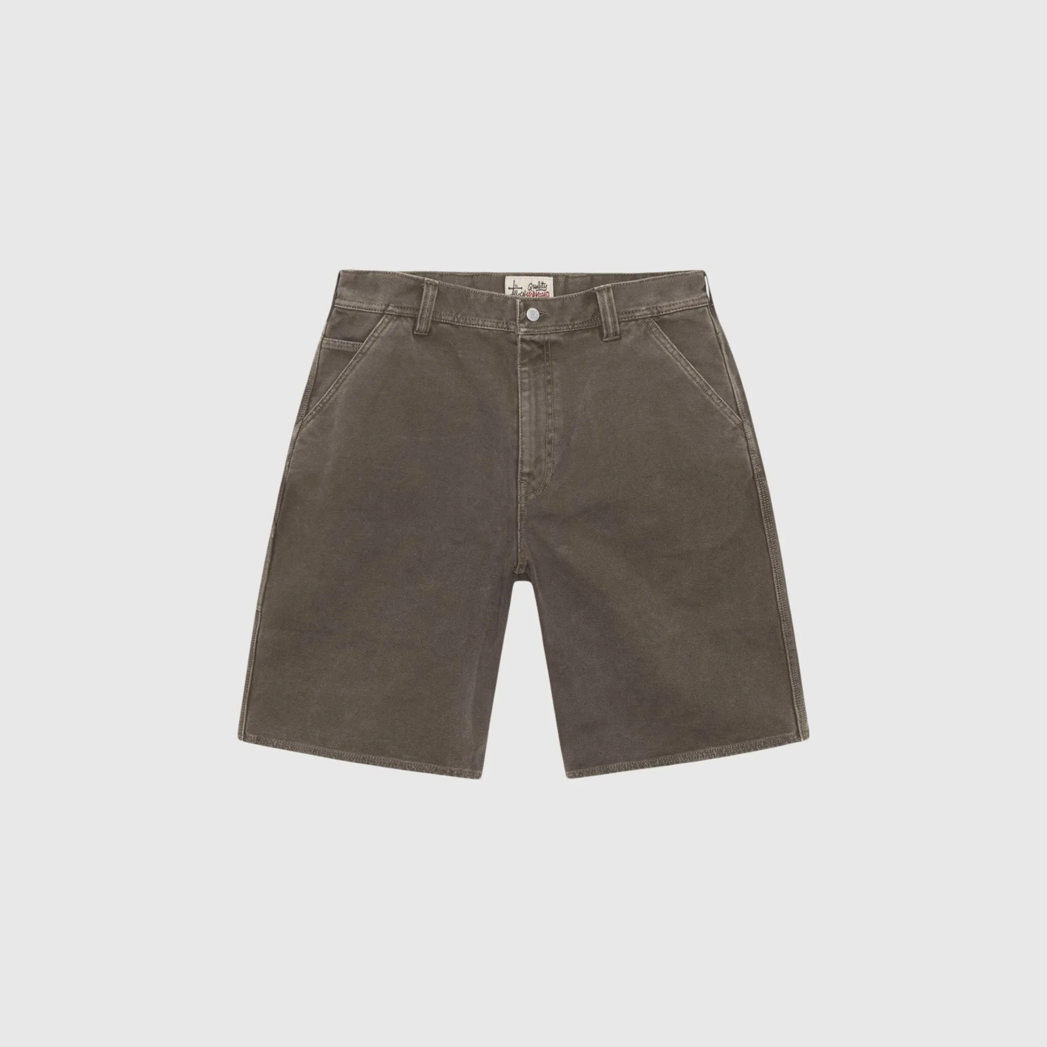 WASHED CANVAS WORK SHORT
