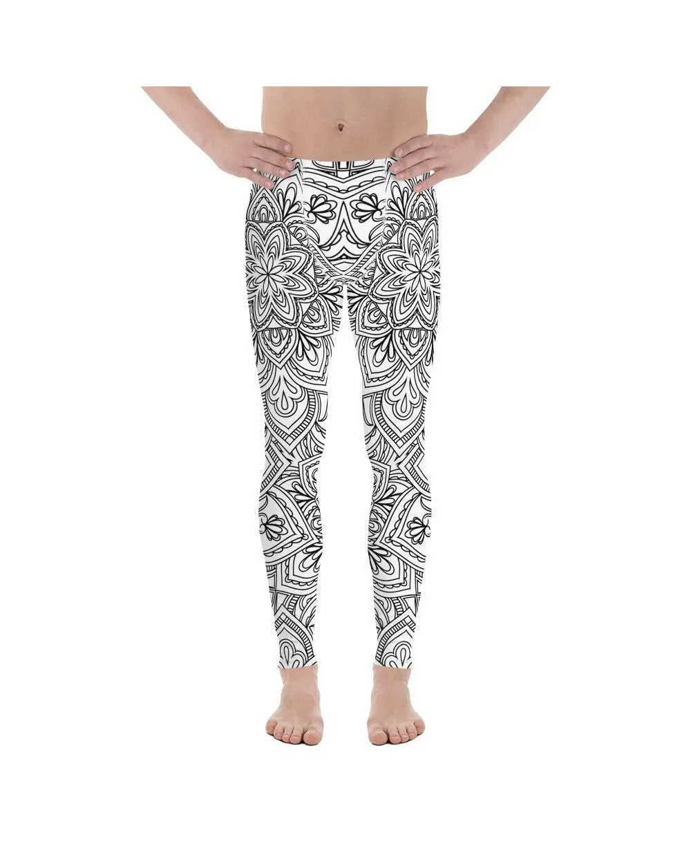 White & Black Mandala Meggings