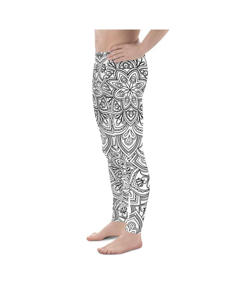 White & Black Mandala Meggings
