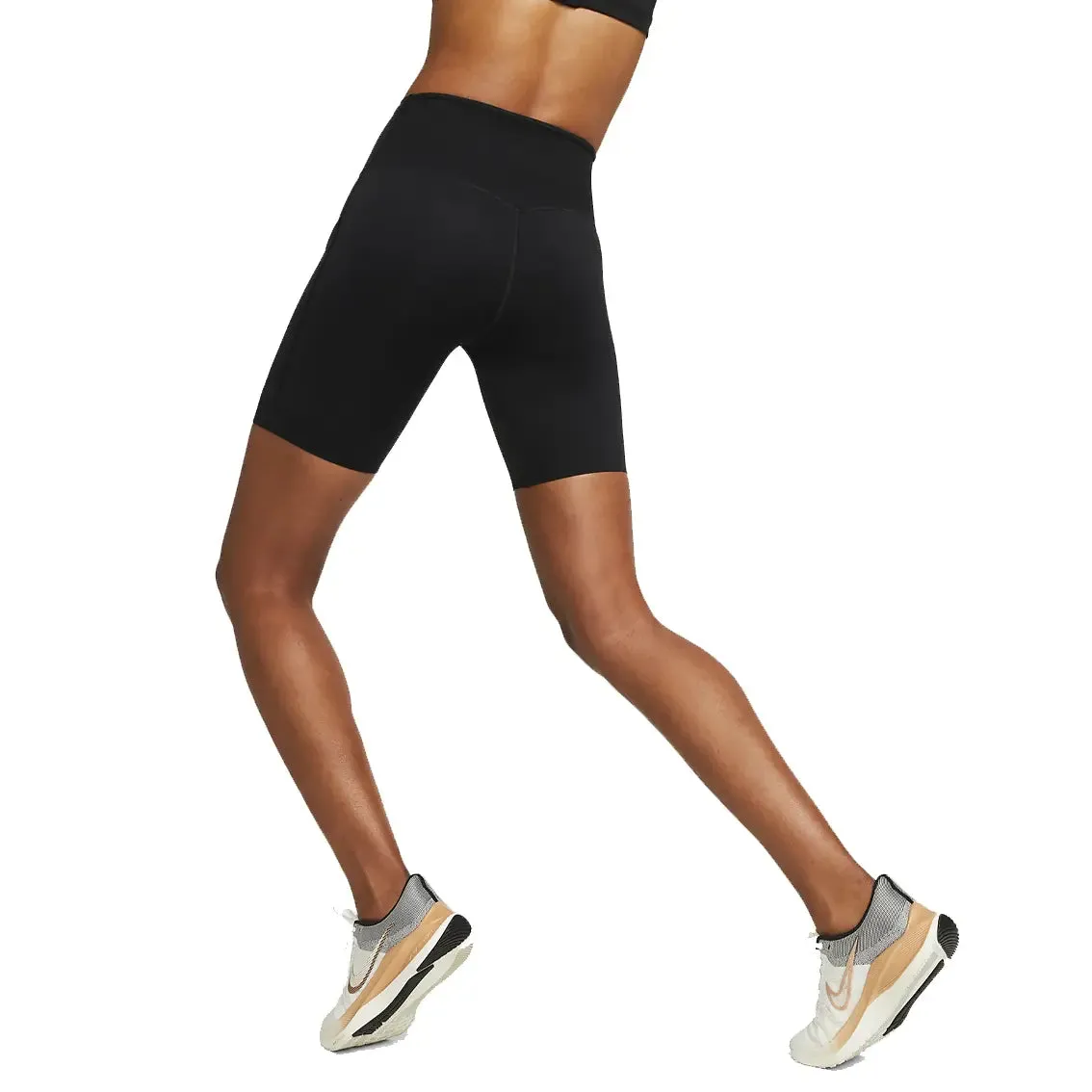 Womens Nike Go Firm-Support High-Waisted 8 Biker Shorts with Pockets