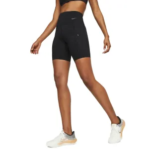 Womens Nike Go Firm-Support High-Waisted 8 Biker Shorts with Pockets