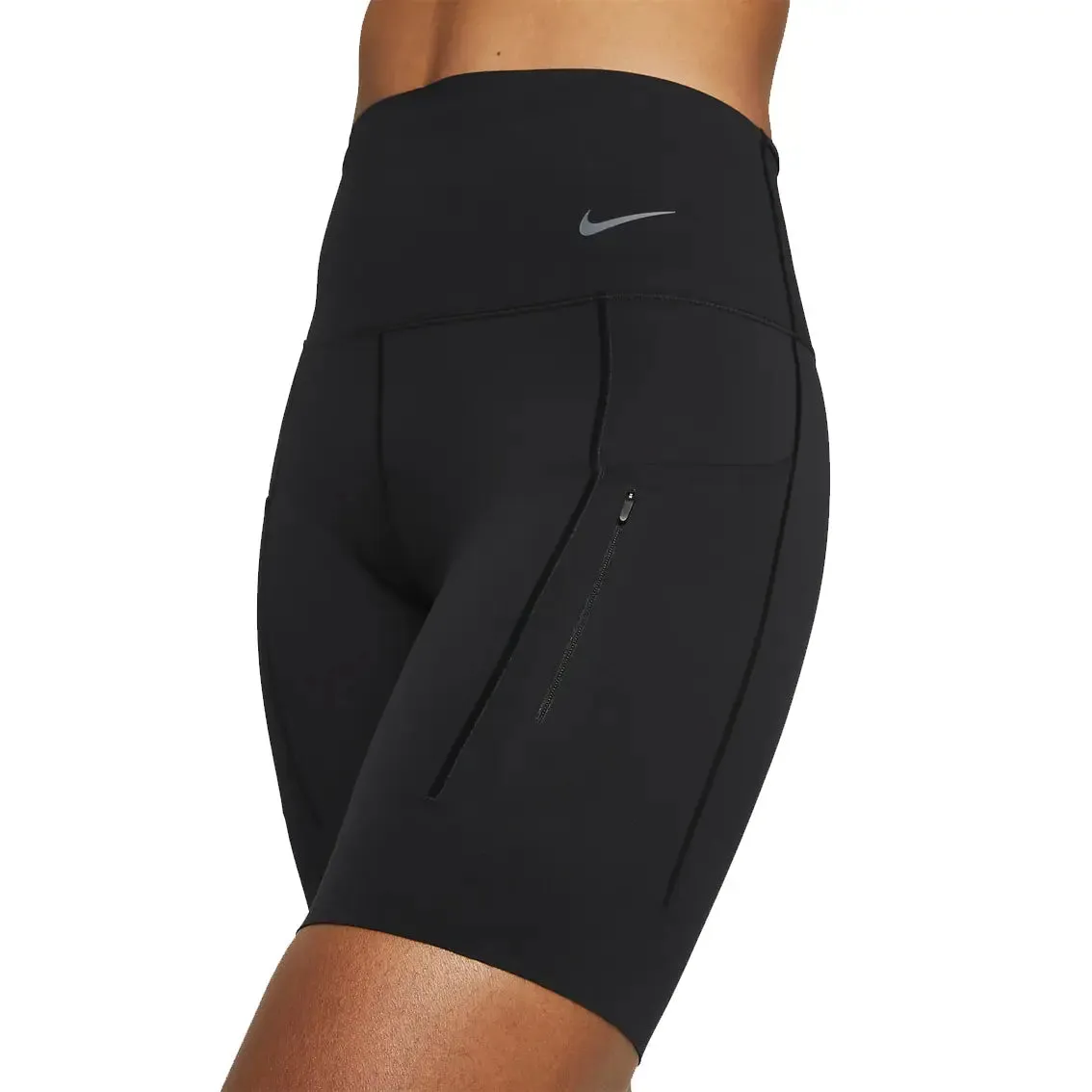 Womens Nike Go Firm-Support High-Waisted 8 Biker Shorts with Pockets