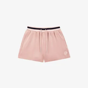 womens sergio tacchini adele velour short (pale mauve)
